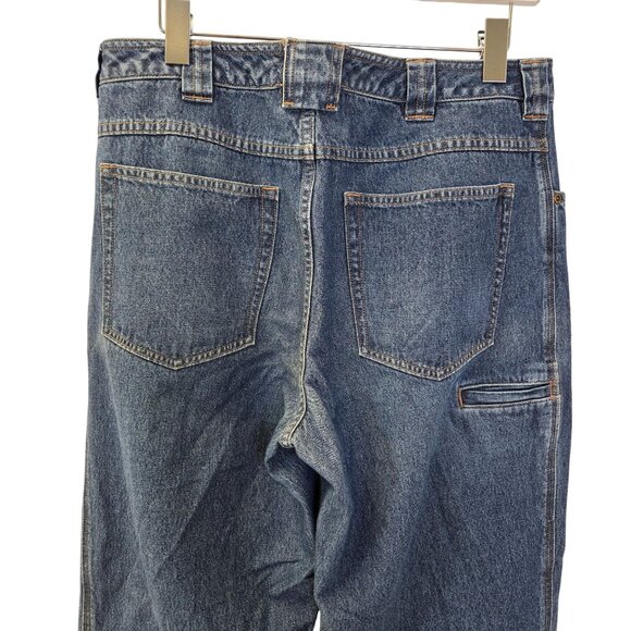 Duluth Trading Company Relaxed Straight Leg Carpenter Style Jeans Size 12 - Picture 5 of 5